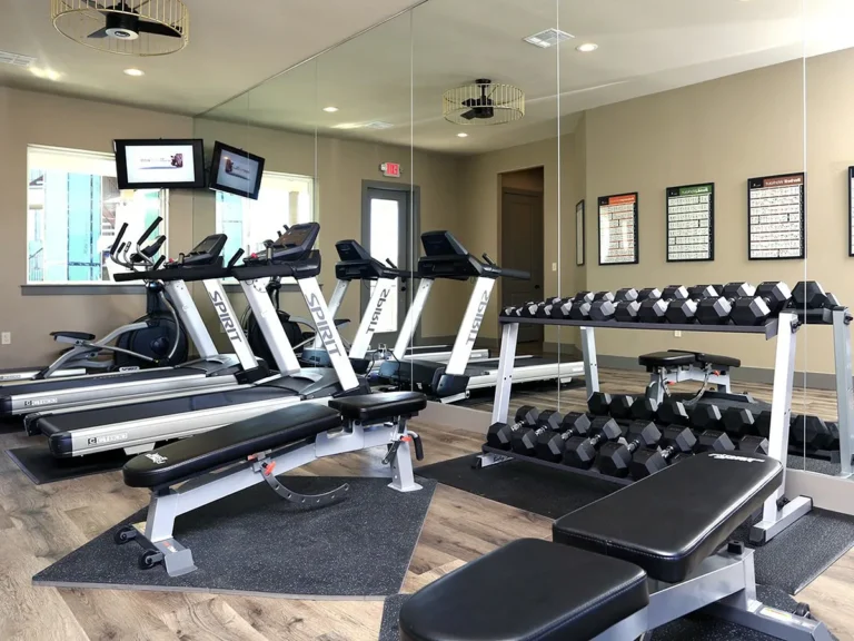 Brooks clubhouse fitness room